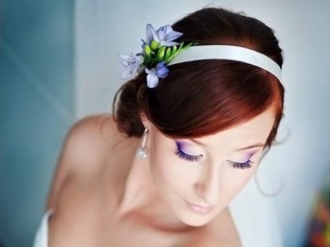 Свадебные прически с лентой